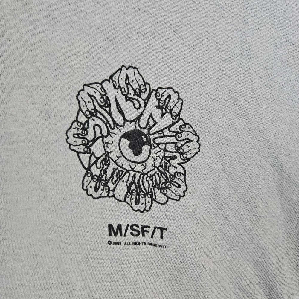 M/SF/T Mad Minds High Risk Graphic T-Shirt Small Cotton Blend Light Blue - Picture 2 of 10